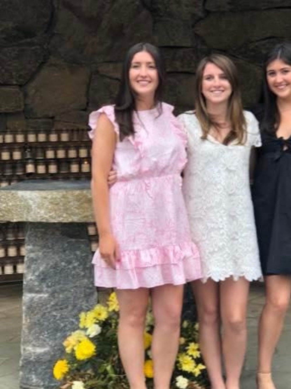 Aqua Pink Ruffled Casual Summer Dress